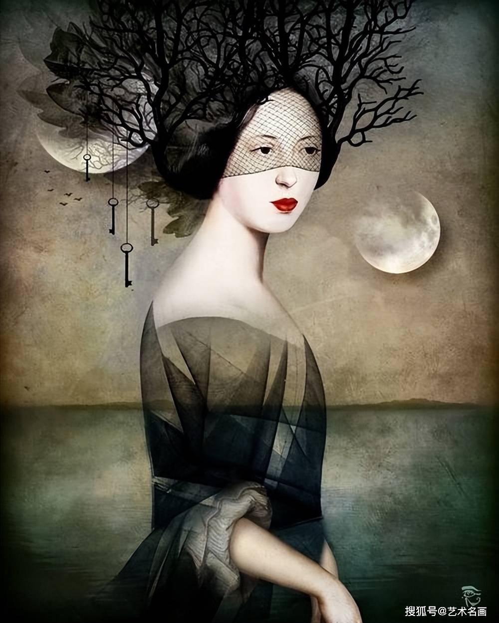 唯美神秘的女性油画︱奥地利艺术家christian schloe