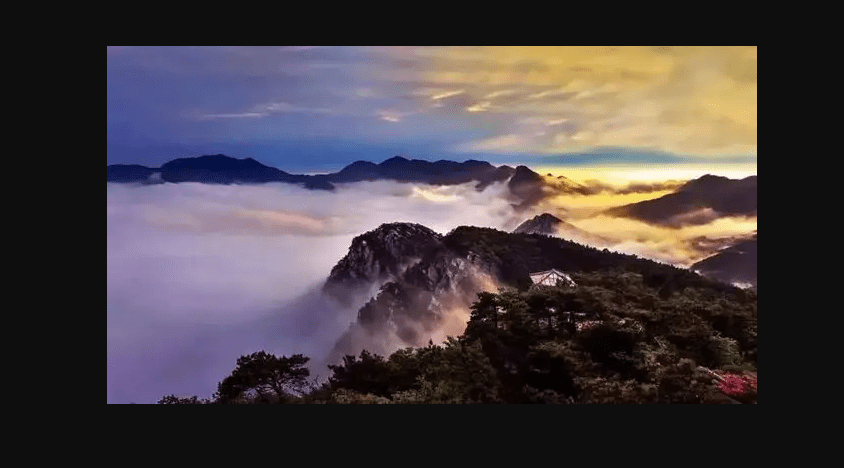 九江市的“庐山” , 主峰海拔约1474米