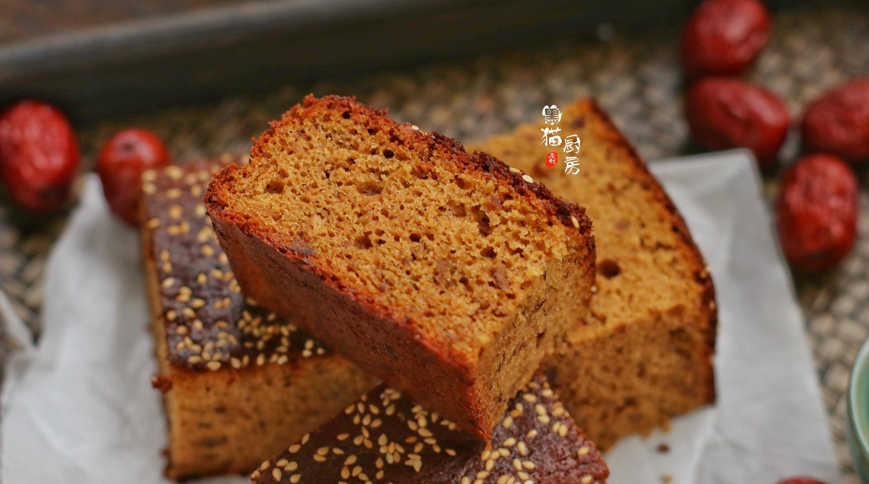 5个鸡蛋1碗面粉香味浓郁的枣糕自己在家做无添加剂松软好吃