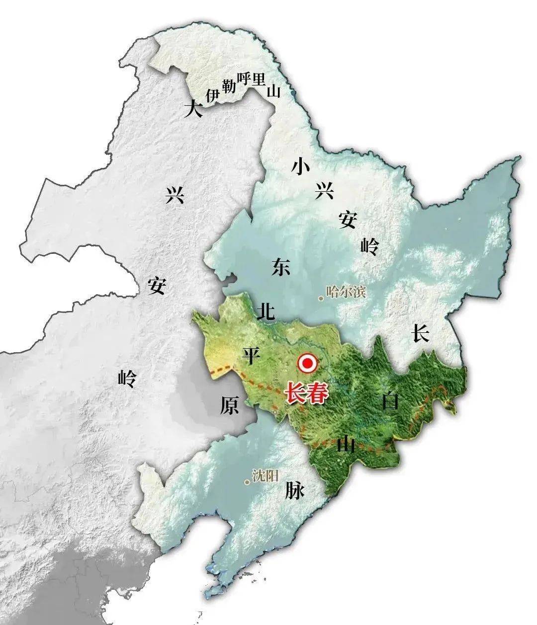中国地图长白山位置图片