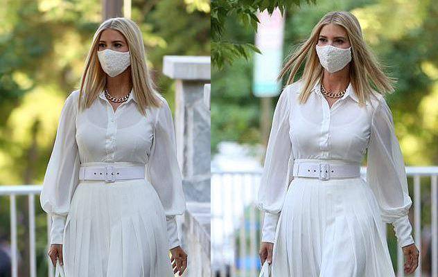 原创人间芭比伊万卡为了美不惜将脚腕蹦成一条线一席白裙太仙