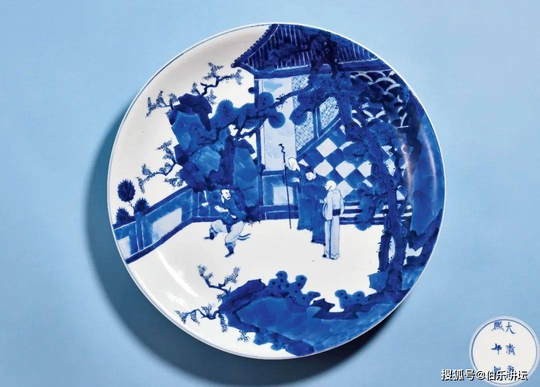 康熙青花碗、盘、杯内所“装盛”的精神食粮_搜狐网