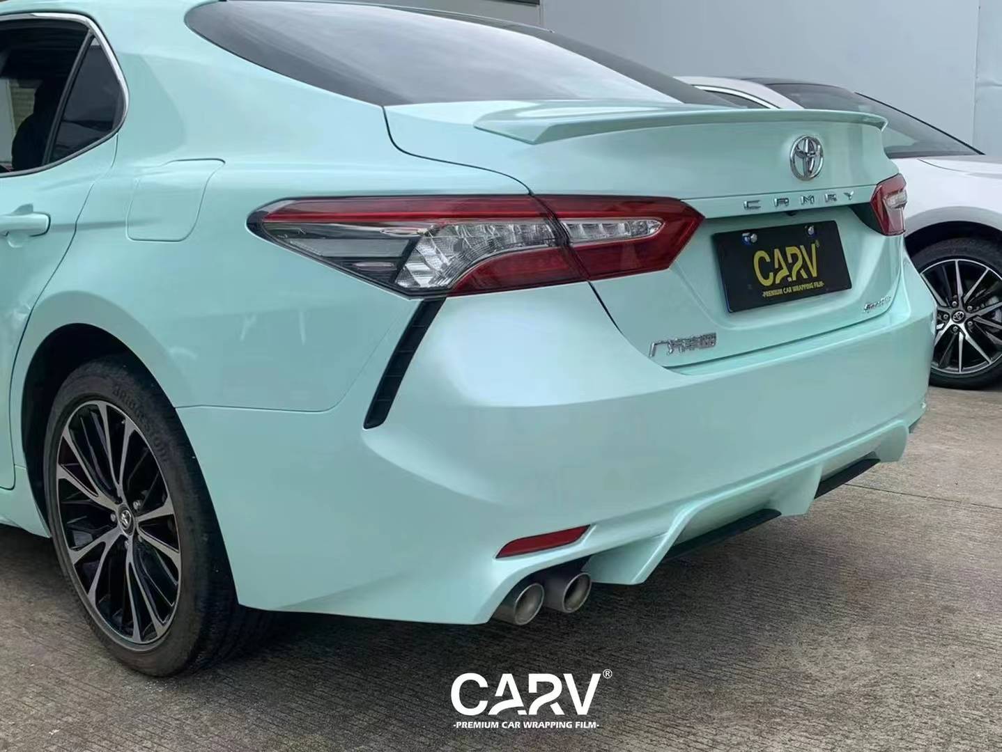 丰田凯美瑞卡孚改色膜马卡龙月光玉,才是我心目中的白月光_搜狐汽车