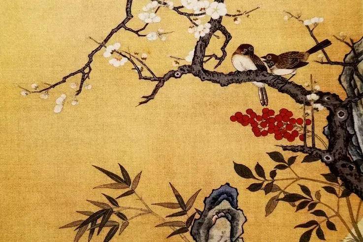 喜报春光-宋元黑釉地剔划喜鹊登梅纹梅瓶图像研析_梅花_寓意_象征