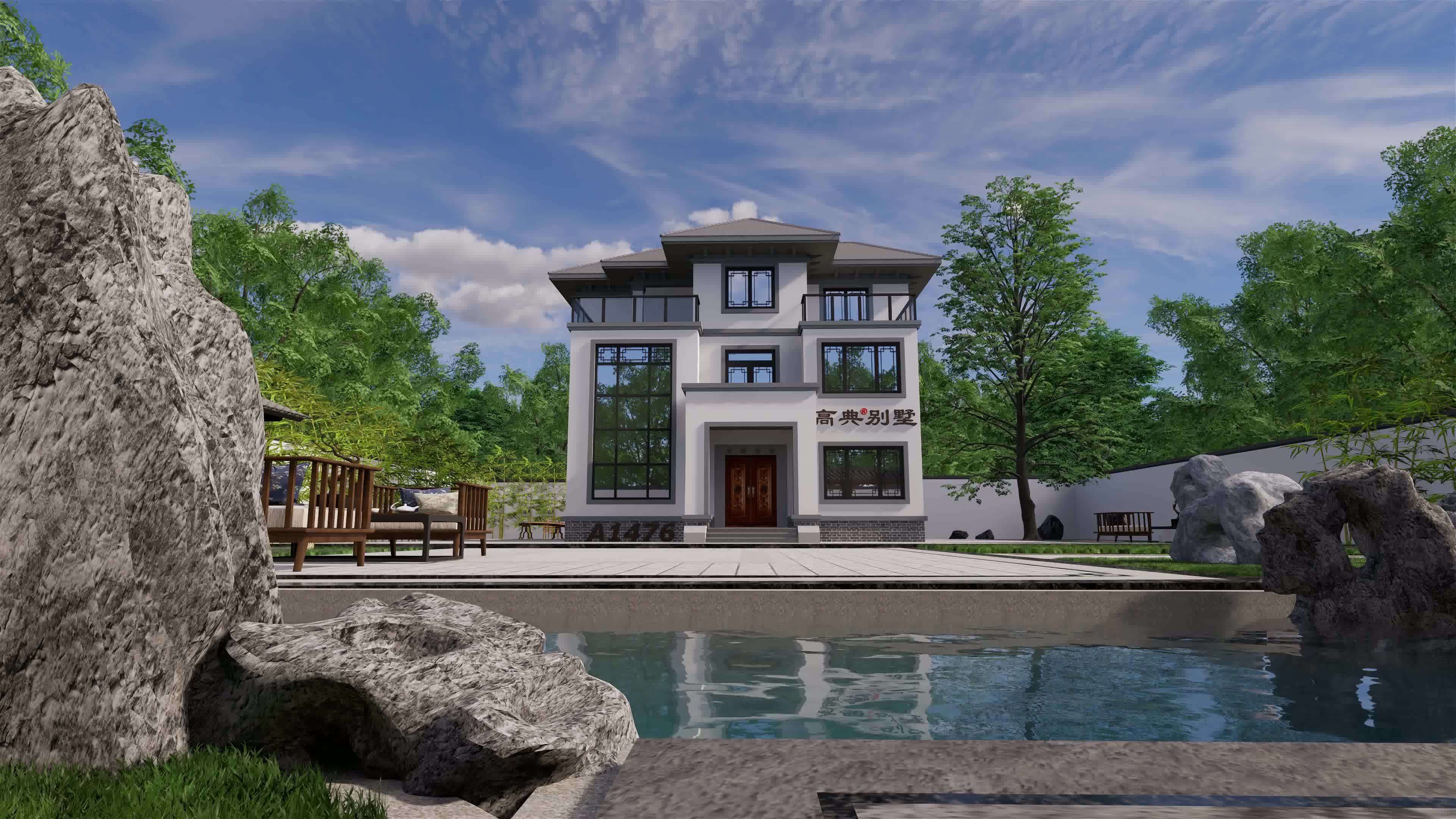 经典三维立体图,农村自建房就是牛