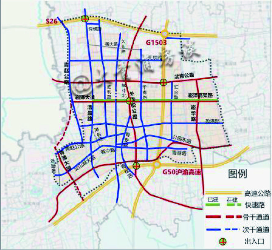 重磅!青浦新城中运量规划曝光,共5条骨干通道,2025年建成1条
