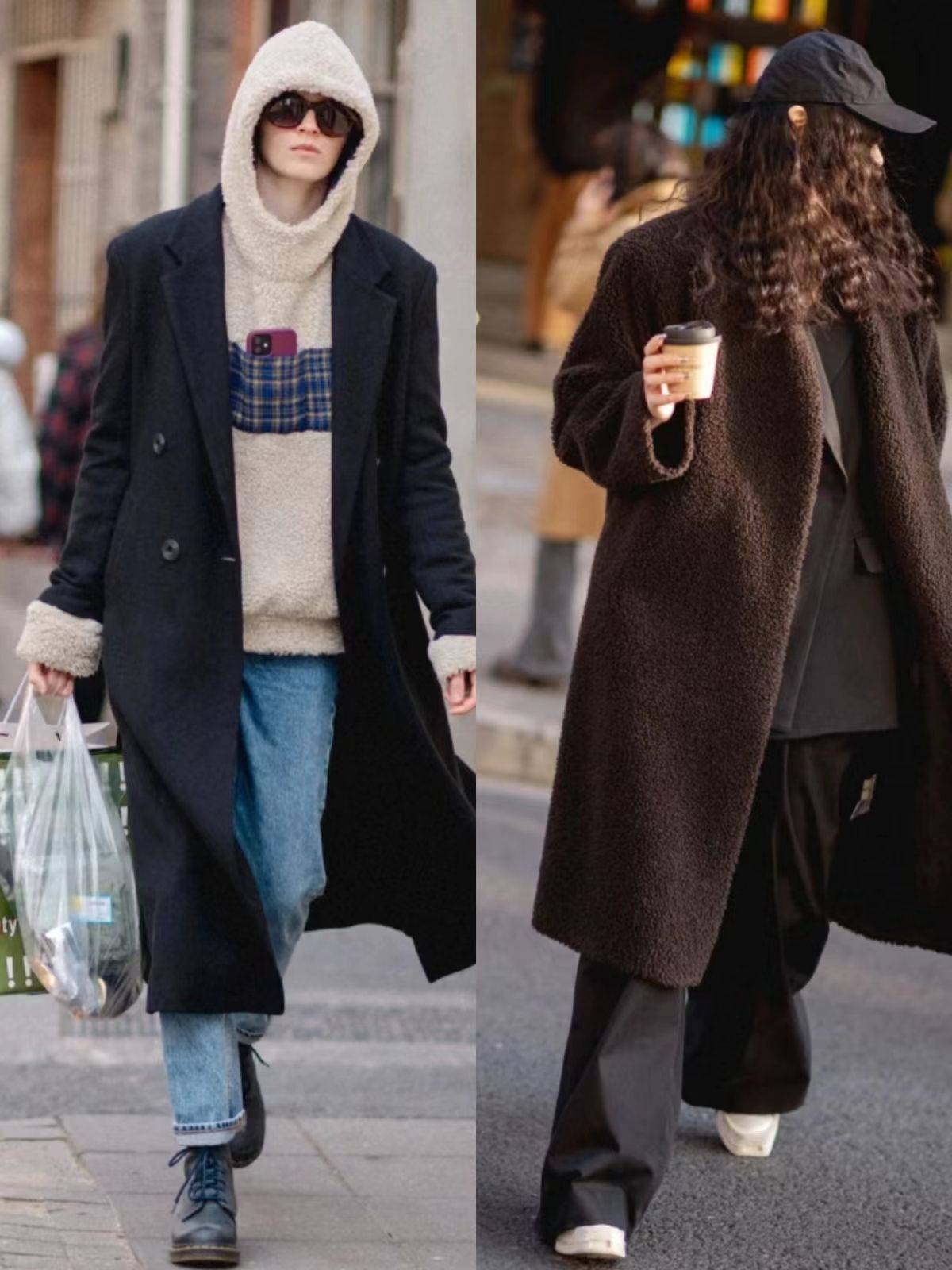 冬季上海街拍太时髦,没有设计款,高跟鞋,照样人人都是主角