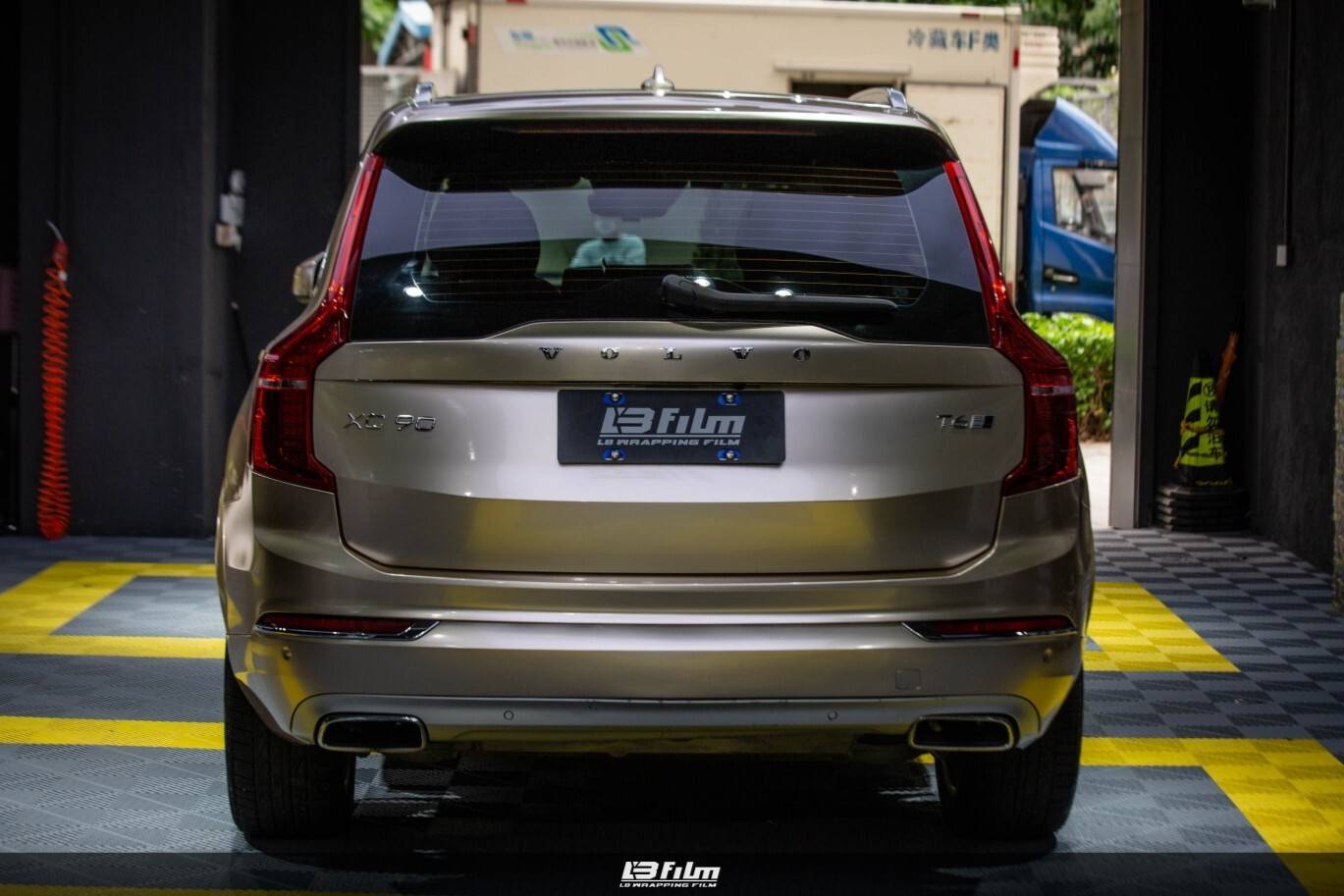 沃尔沃xc90-lb改色膜超亮金属香槟金,充满活力的阳光感