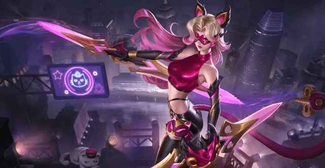 王者荣耀:阿珂-暗夜猫娘新星元部件太漂亮?介绍各种猫咪!_皮肤_紫色