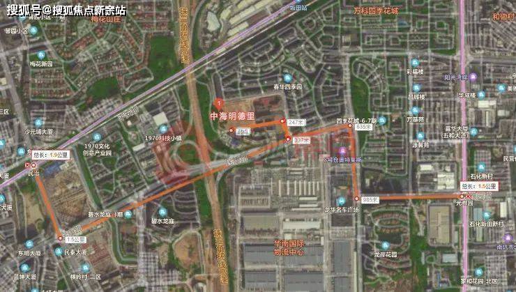 目前在建深大城际线规划有民治北站和五和站.