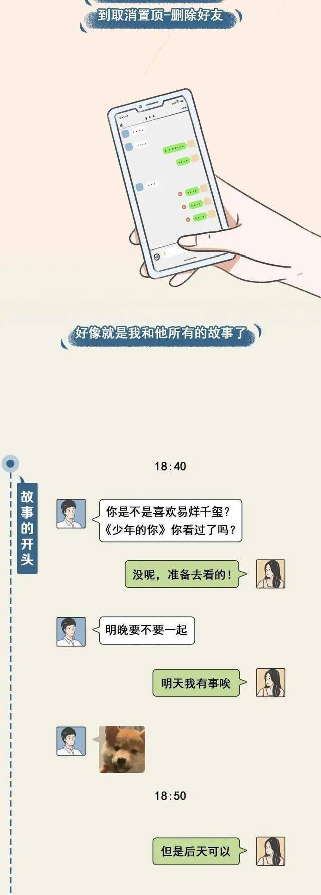 我们应该若何确定对方还爱不爱本身？漫画提醒谜底：看看聊天记录