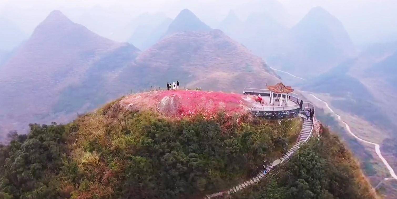 清远阳山靘雾山,一片乳房一样的石头峰林,听说求子灵验哦_山顶_杜步