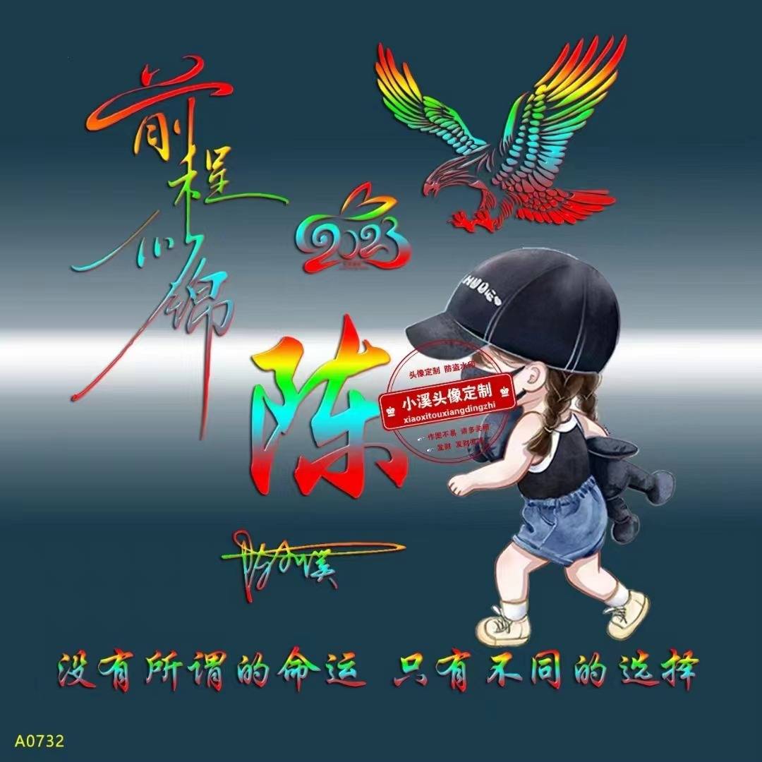 一月微信头像,姓氏头像,兔年文艺画中画情侣连笔签名头像,请查收_男生
