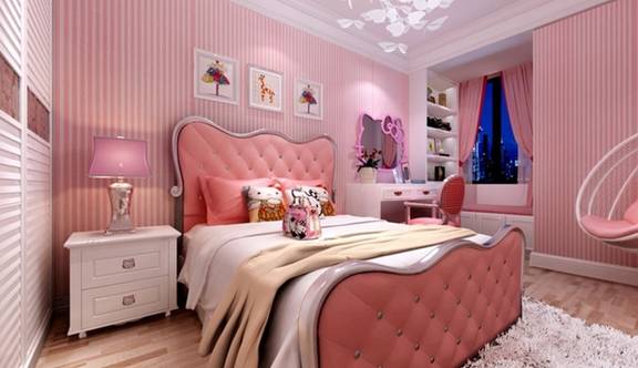 把女儿房间打造成公主卧室,少女心满满!_女孩_颜色_粉色
