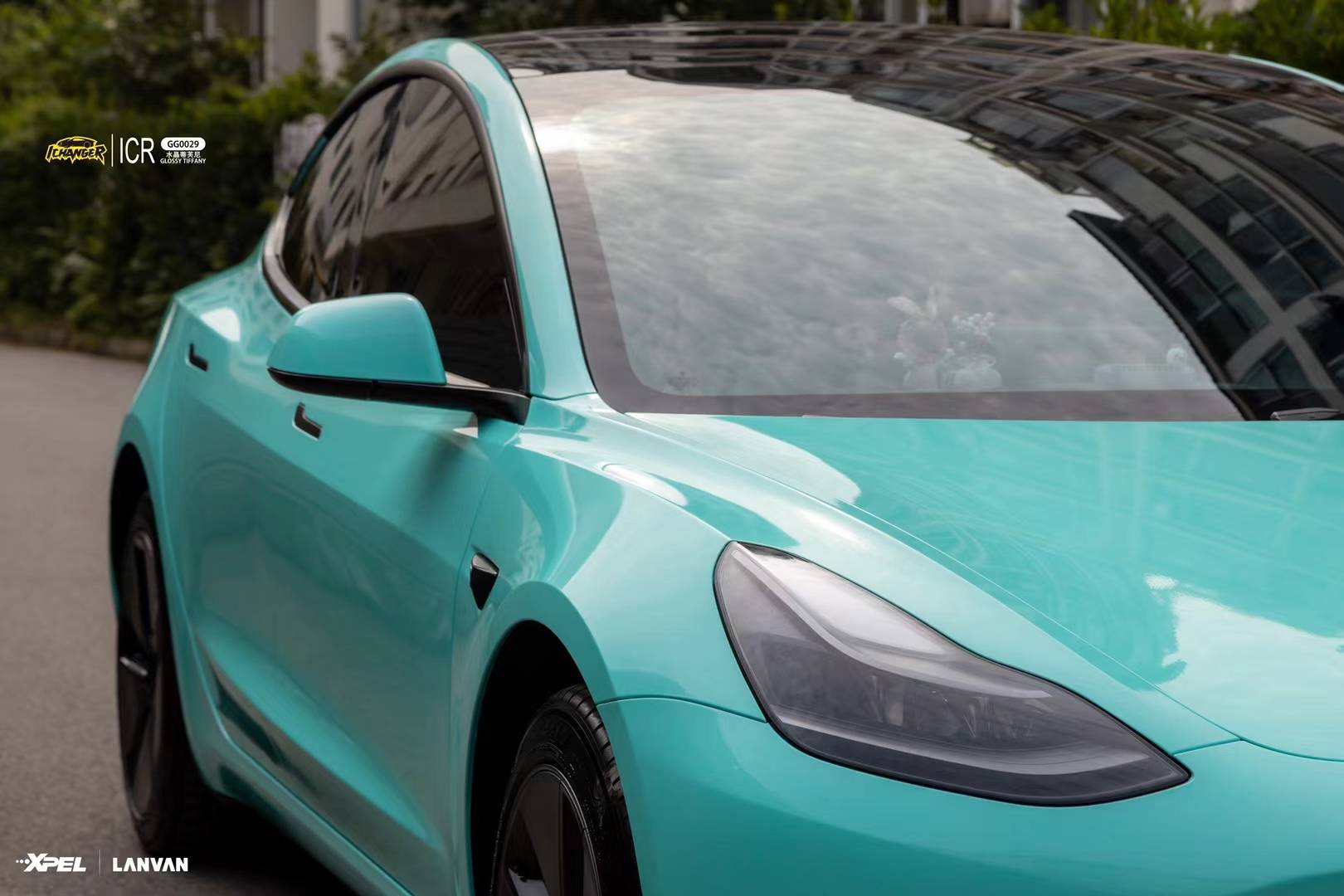 特斯拉ichanger改色膜蒂芙尼蓝,浪漫最幸福的蓝_型号