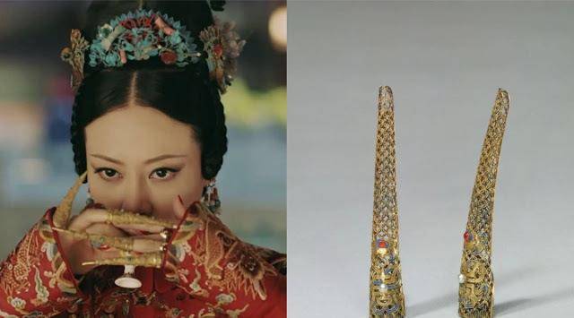 中国古代女子装饰品的巅峰:慈禧太后和她所佩戴的护指套_指甲_清朝