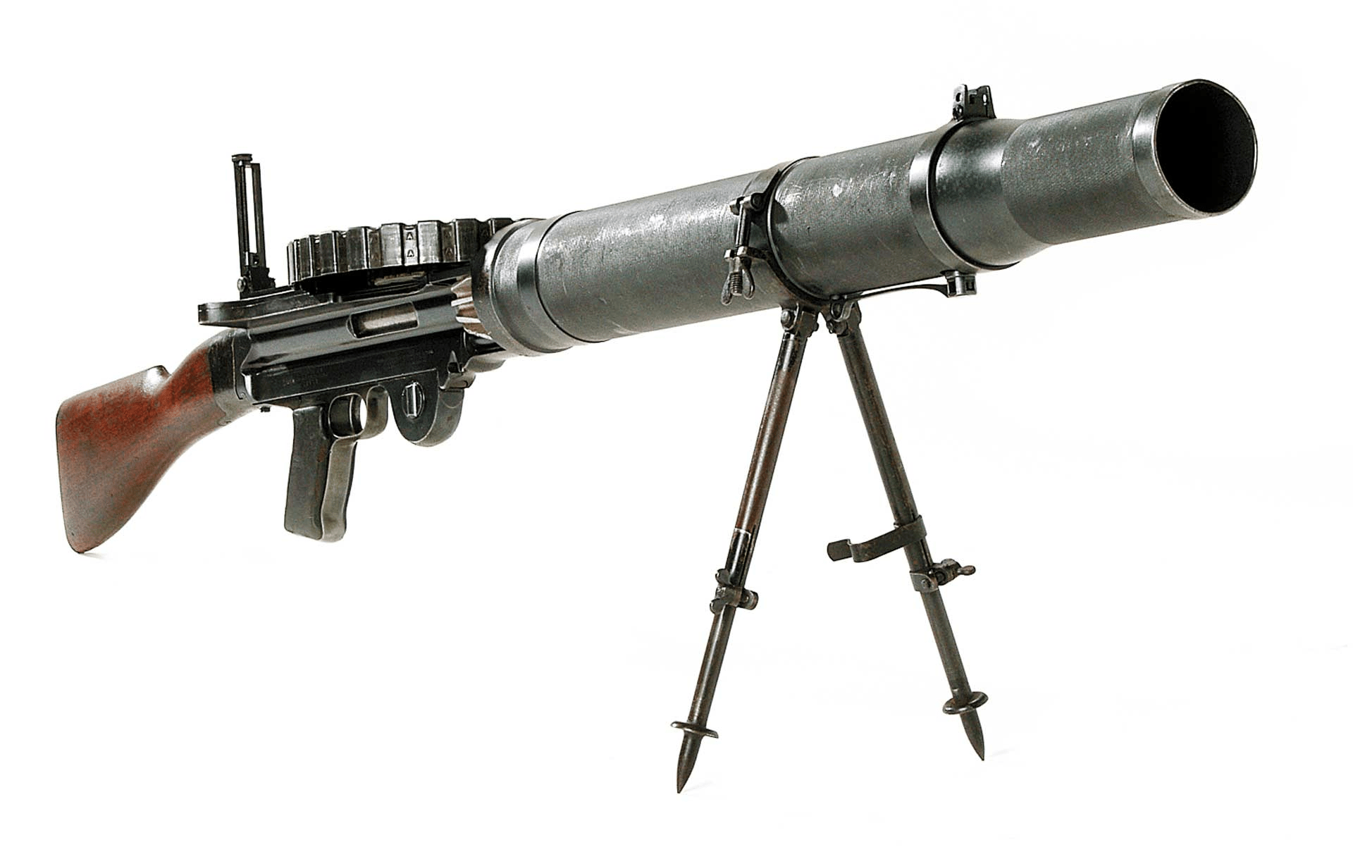 一战英军的刘易斯机枪:明明是一挺机枪,为何长得却像一门炮?
