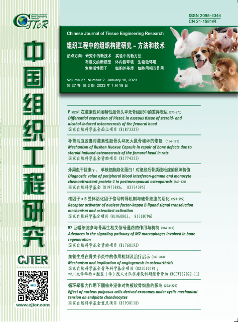 《中国组织工程研究》杂志最新出版_模型_干预_机制