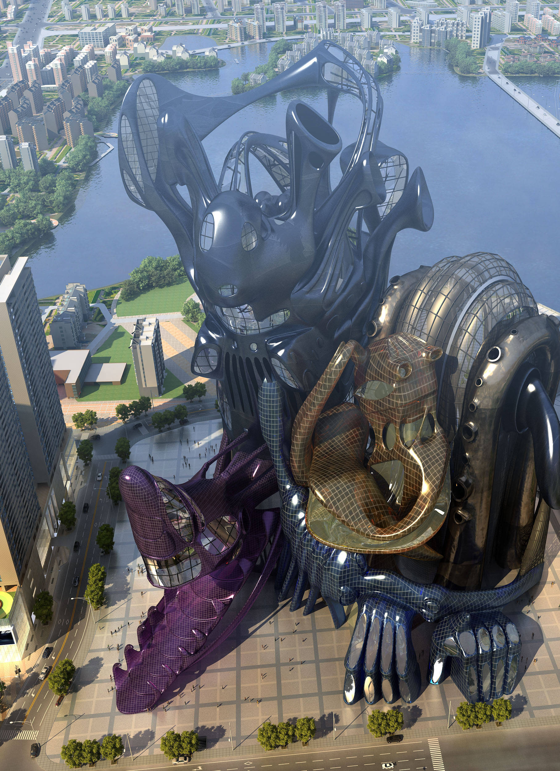 卡塔尔多哈明日世界国际博览城:戴帆dai fan共振城市建筑集团代表作品