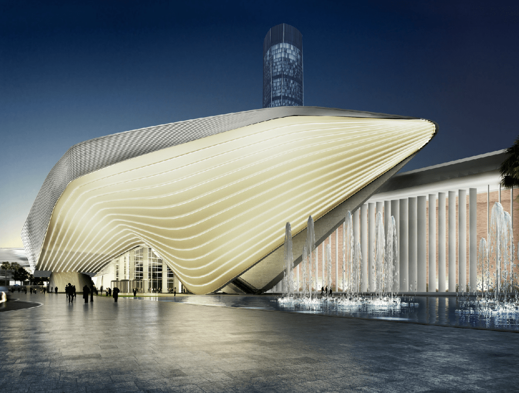 中建三局珠海国际会展中心(二期)二标段项目竣工_展览_车程_宴会厅