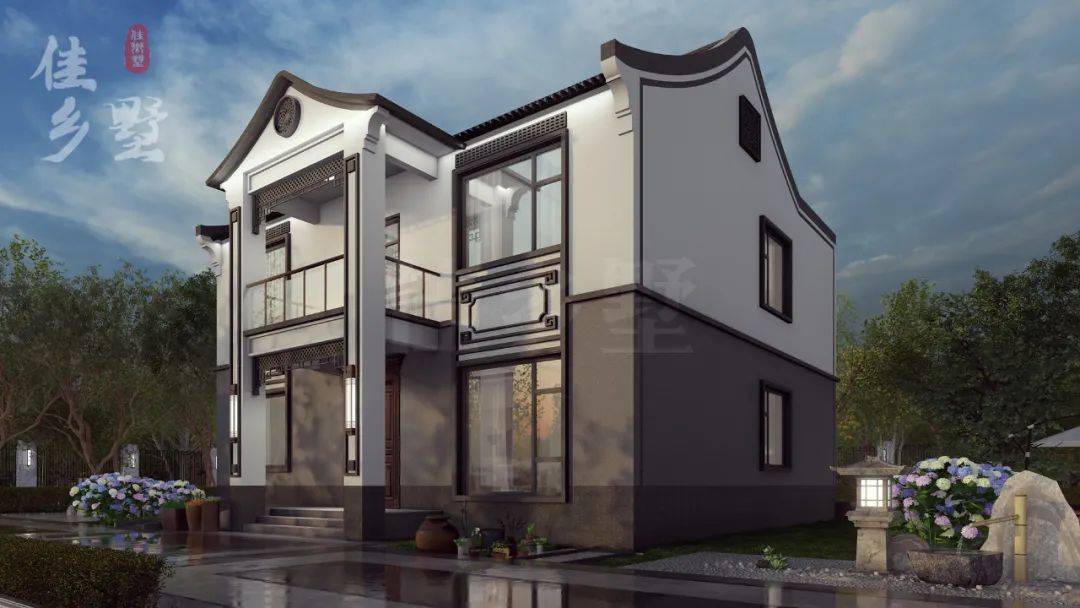 一款中式别墅,古风古韵,回老家建一栋,演绎诗一般的雅致生活_文化_国