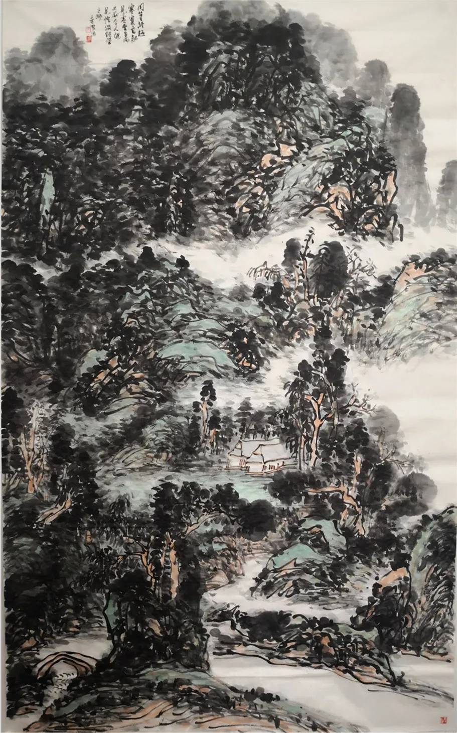 著名山水画家周永_传统_色彩_作品