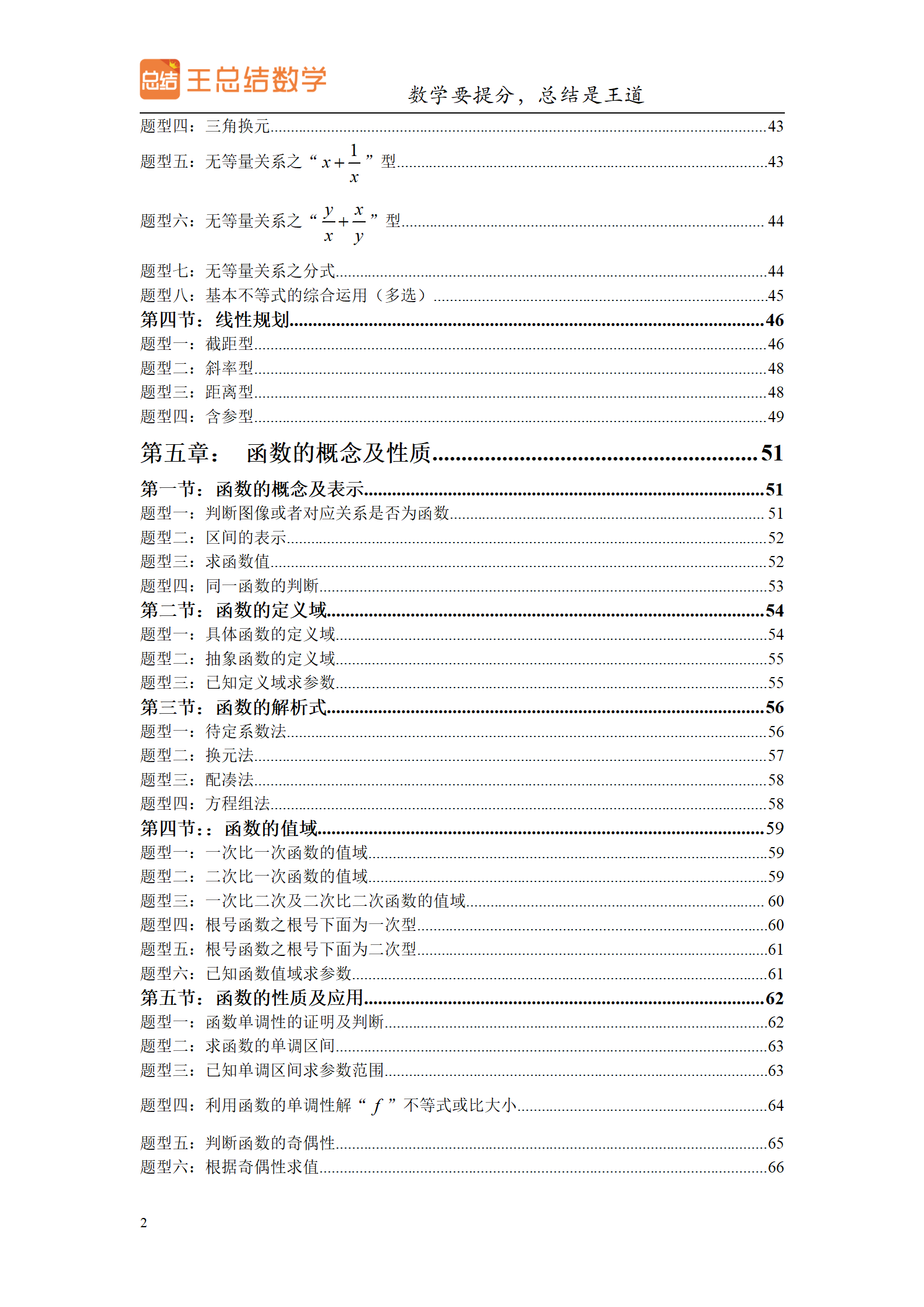 学会了吗（高中数学题型总结160题）高中数学题型大全 第3张