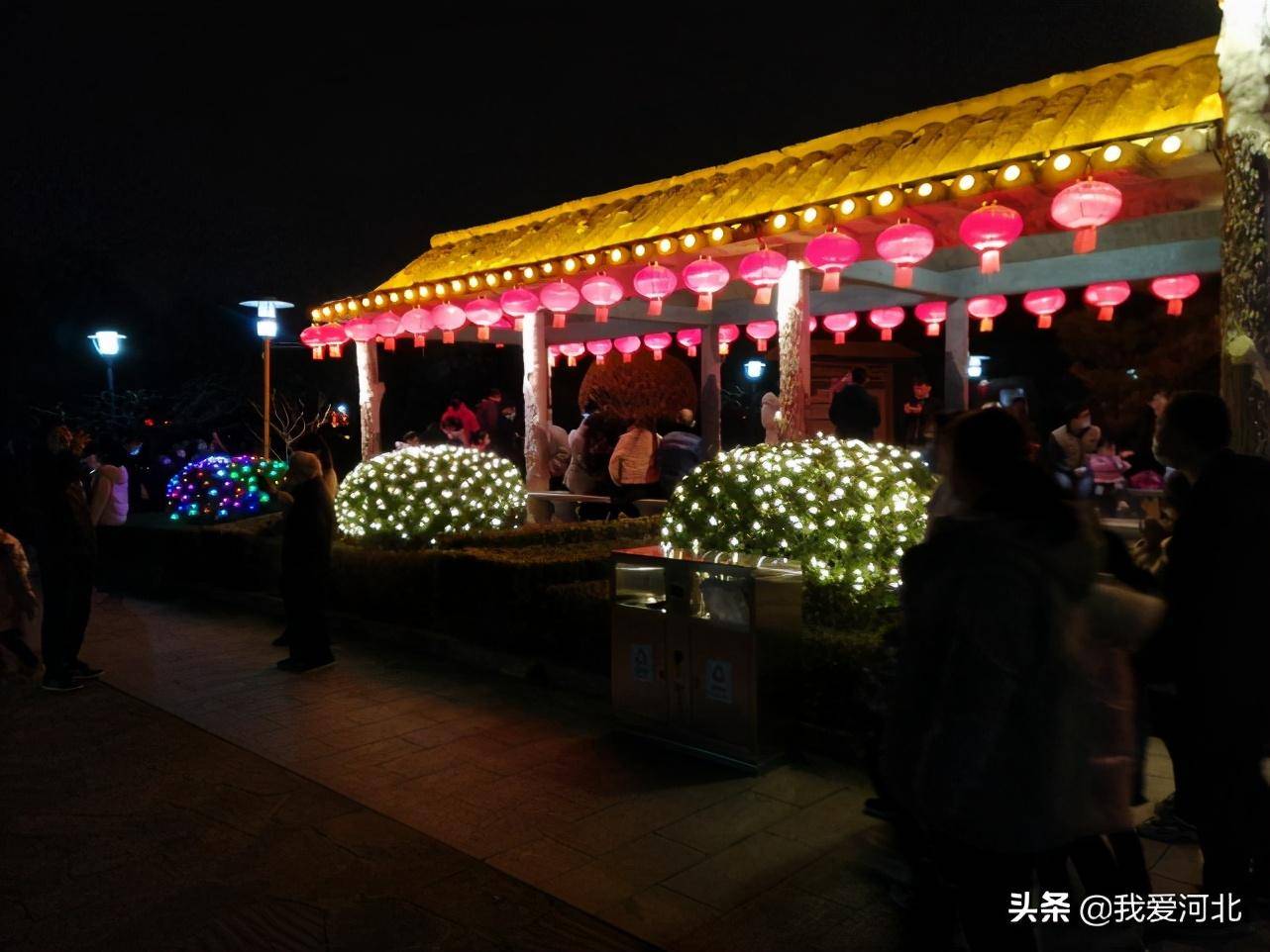 鹿泉海山公园夜市图片