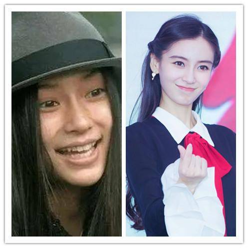 24岁的angelababy杨颖,卸妆后简直就是罗玉凤!_涂上大_王冠_红唇