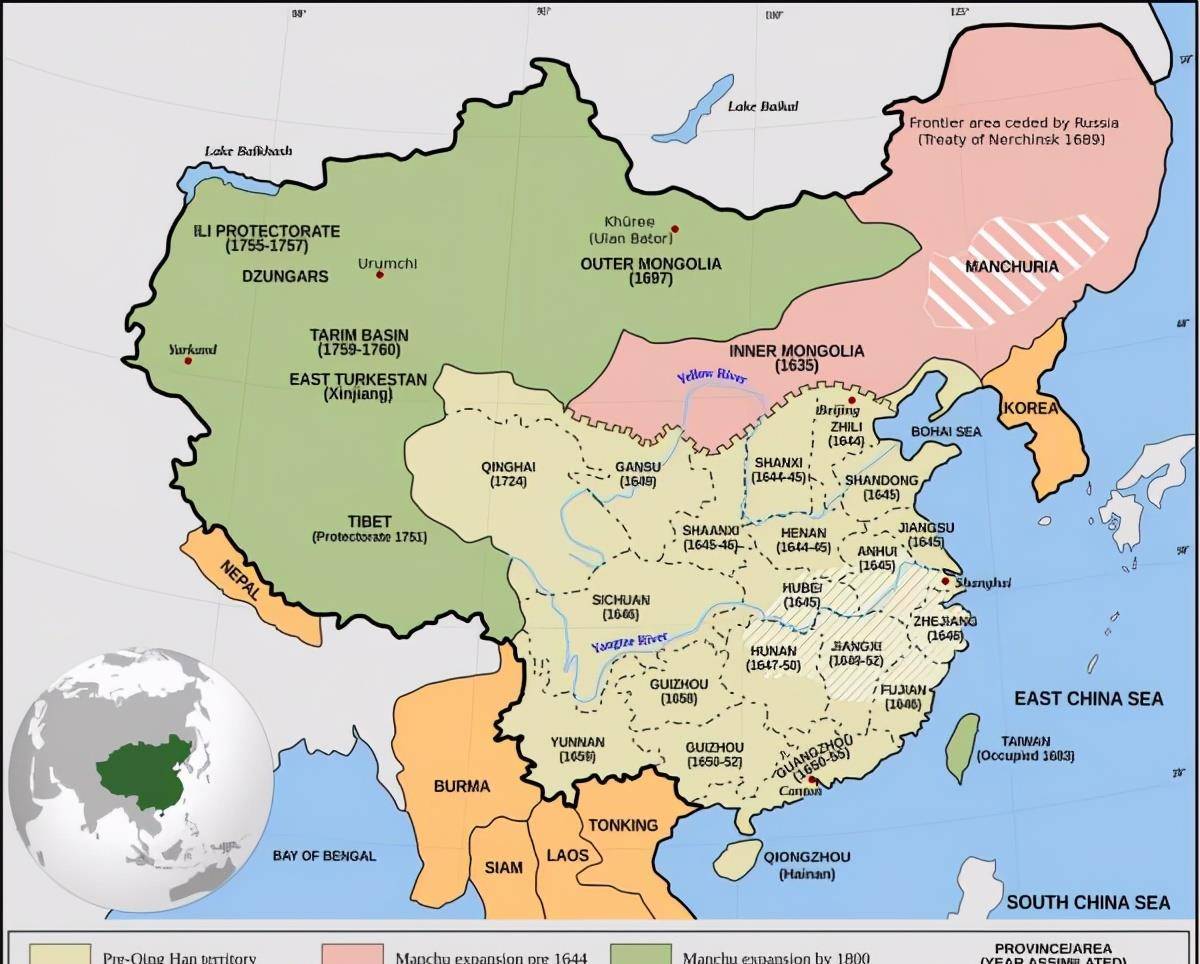 地区的蒙古诸部,其"外"为"边外"之意,清政府通过编制扎萨克来安置这些