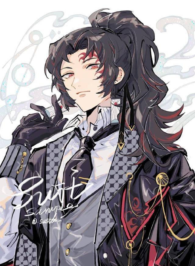 《鬼灭之刃》男士西装装扮,善逸帅上新高度,富冈义勇有点甜_伊之助