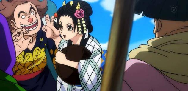 海贼王960集:年轻时的阿鹤媲美女帝,狂四郎小时候一脸呆萌_之国_剧情