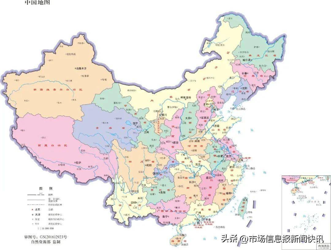 简笔中国地图简单图片