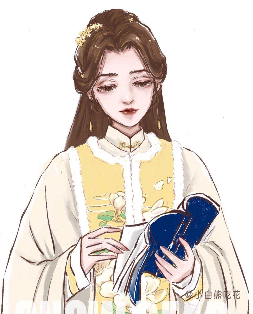 当迪士尼公主穿上中国汉服,贝儿文静,白雪娇俏,花木兰太飒了_小伙伴