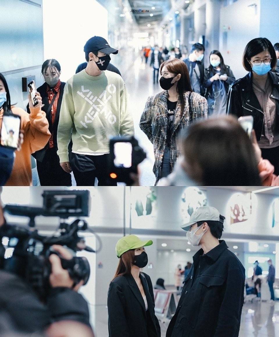 小20岁王鹤棣接机秦岚!