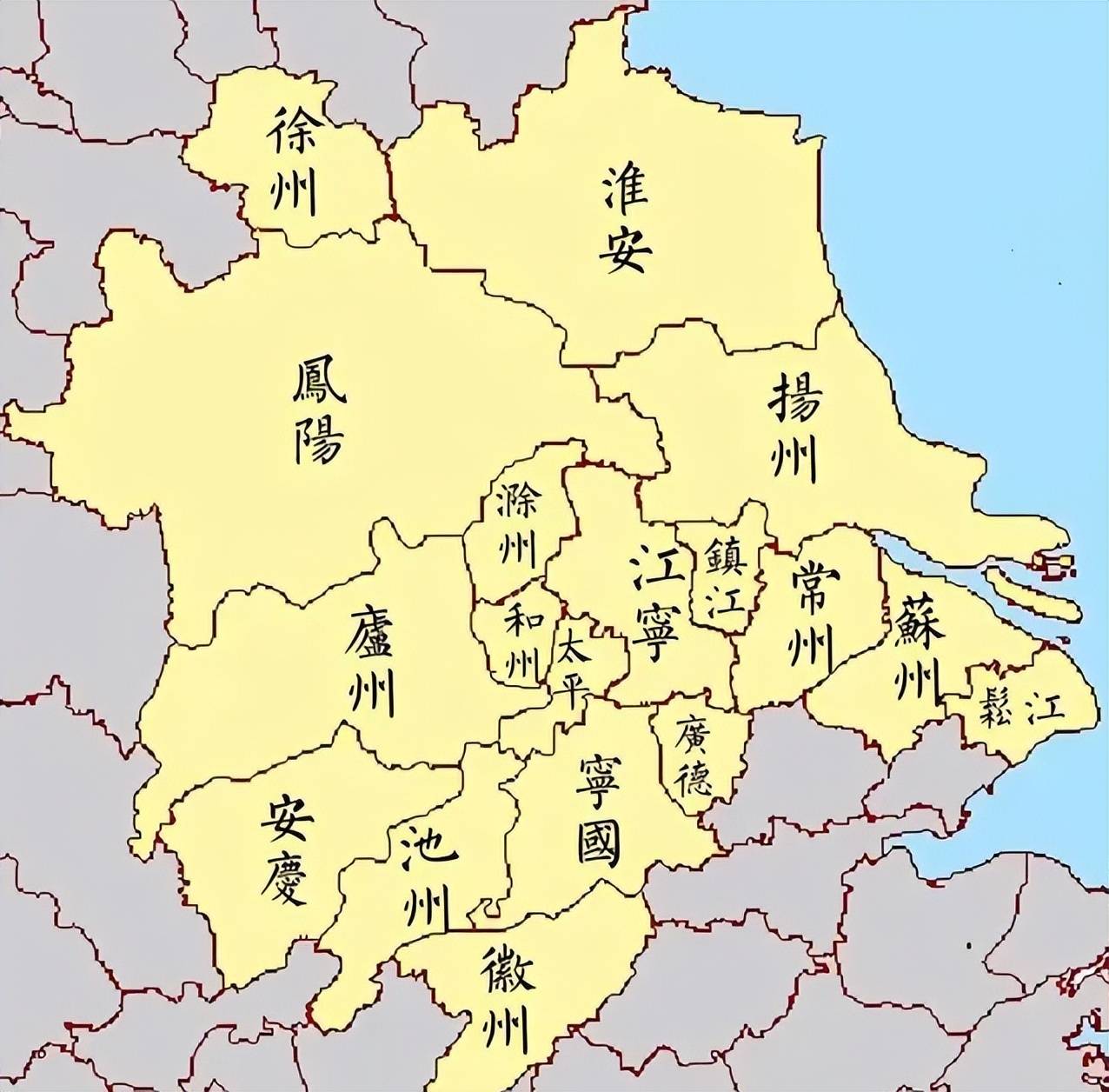 庐州府地图图片