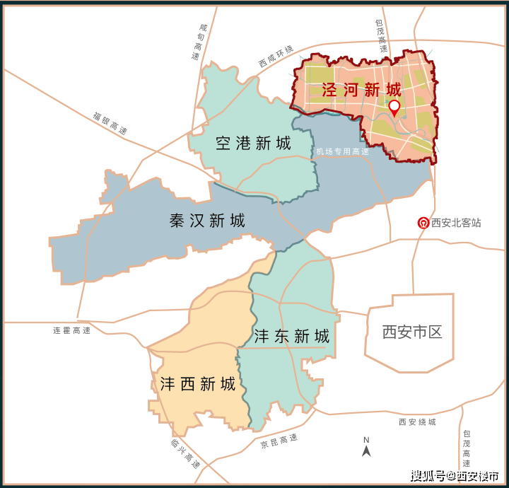 2023年开通),贯通泾河新城腹地的智轨(规划待建)等,为区域价值预期