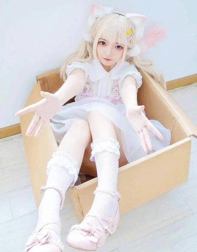 突破次元壁的cos:二次元少女完美cos猫娘,软萌可爱,晴子神还原