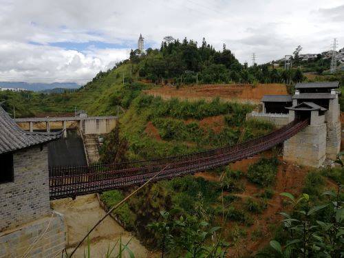 去有风的地方 与我一起游凤庆青龙桥_澜沧江_桥梁_两岸