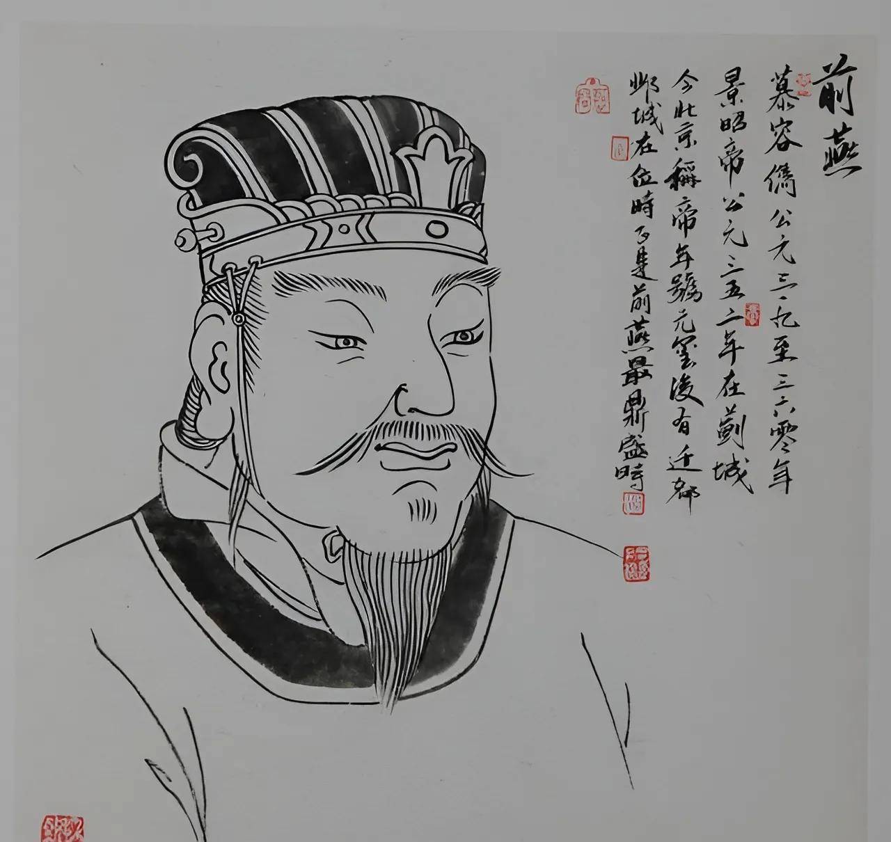 1,文明帝(太祖)慕容皝鲜卑首领,前,后,西,南燕开国之君的父亲或祖父.