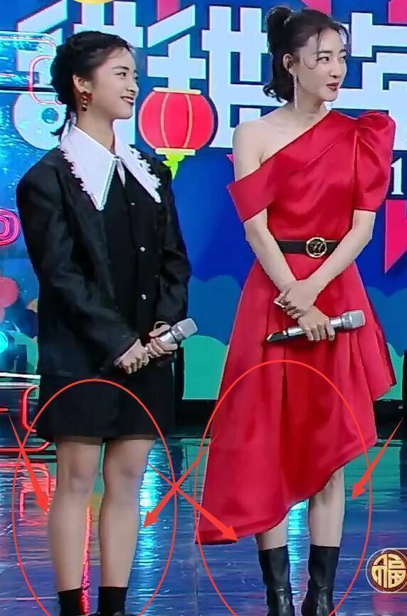 有种同框叫沈月王丽坤,生图下腿围对比成亮点,太真实了_小腿_电影