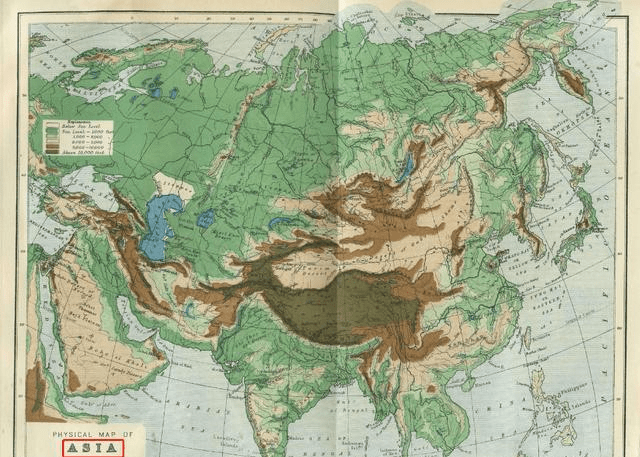 亚洲地图册清晰图片