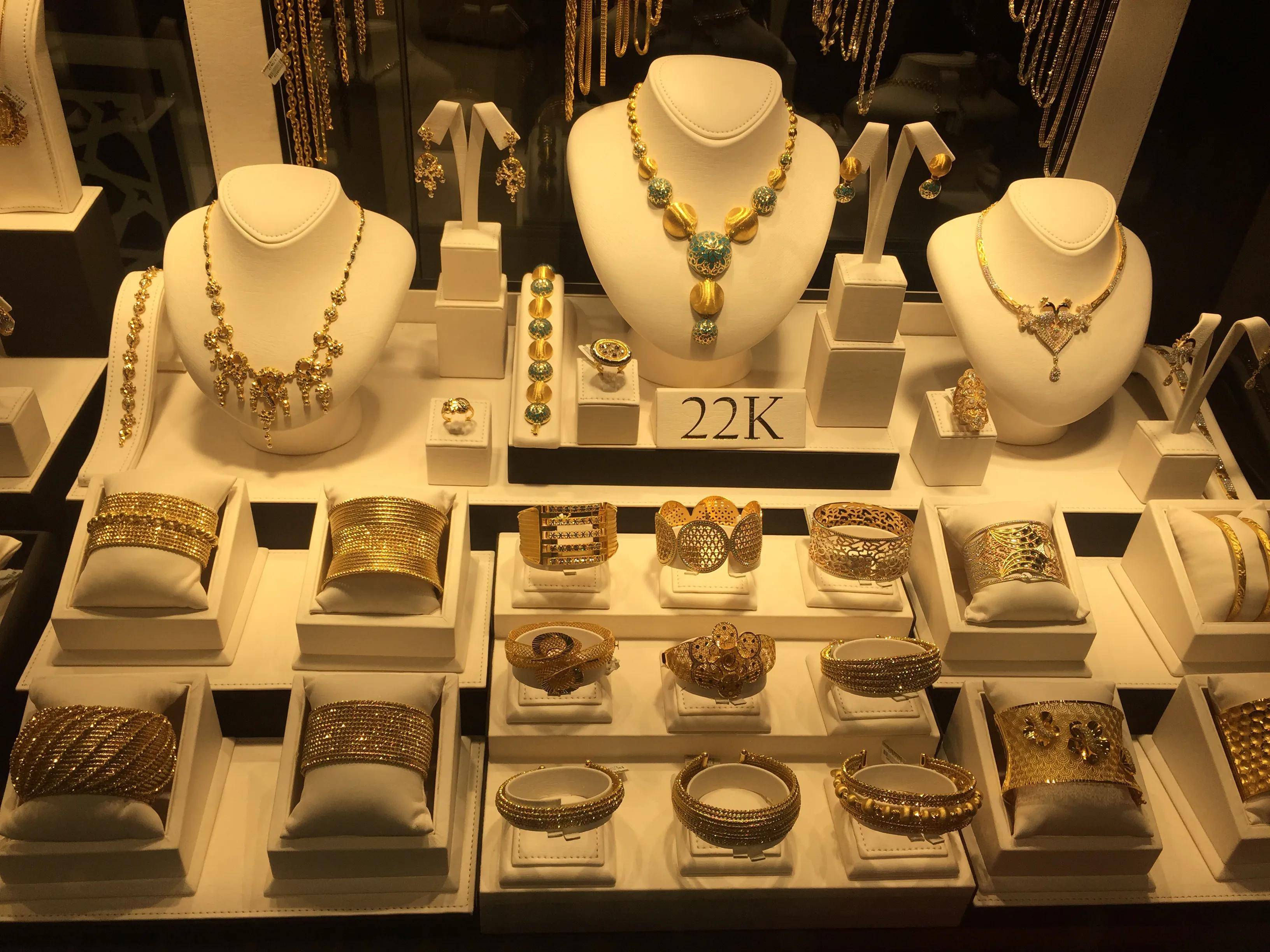 探访迪拜黄金市场,看看有多豪,金戒指大到破世界纪录_款式_珠宝_价格