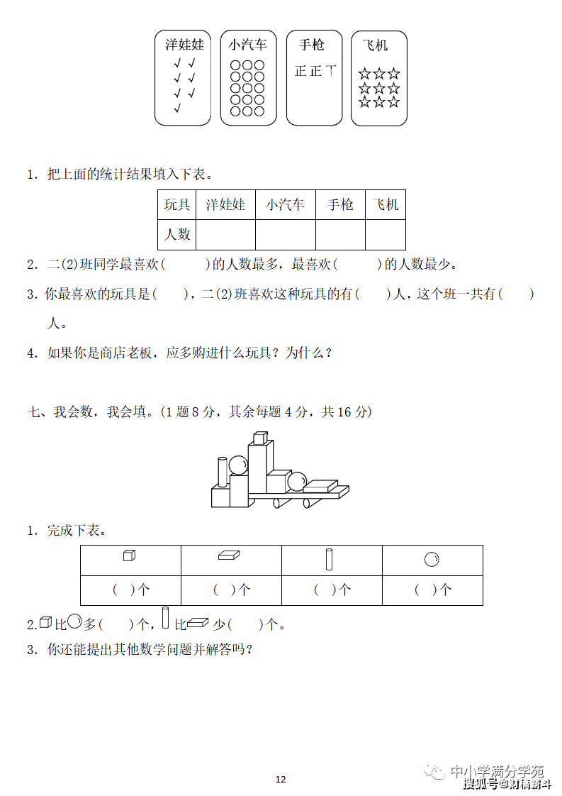 二年级数学下册：第一单位检测卷5套+谜底，典范、全面，可下载！