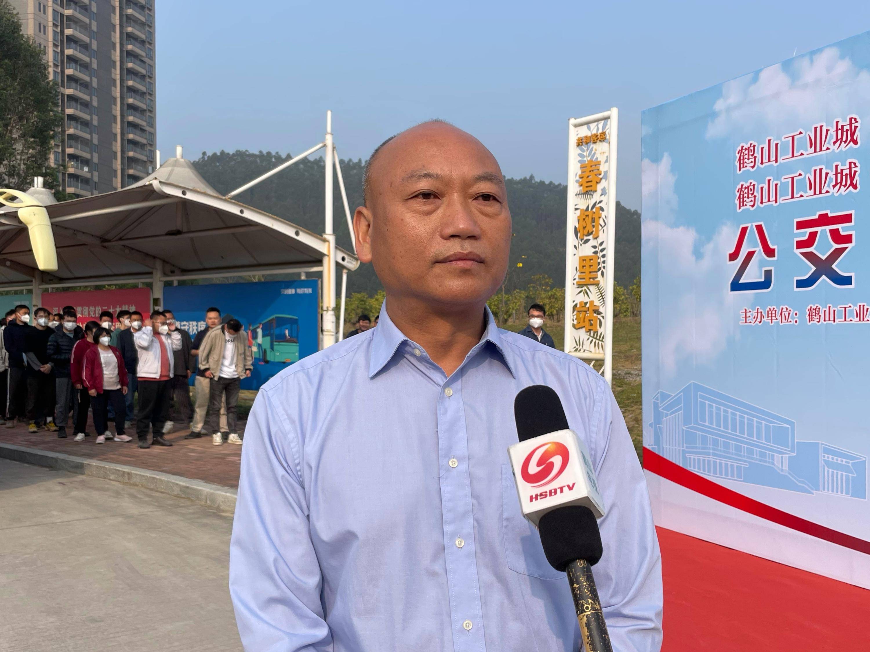 鹤山汽车总站副总站长李锦盛 何志强 摄鹤山汽车总站副总站长李锦盛