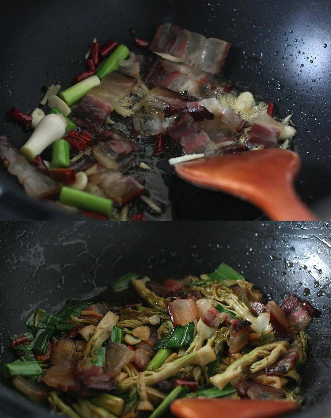 树头菜,树头菜炒腊肉,有吃过的小伙伴吗?春日馋鲜,贵过肉!