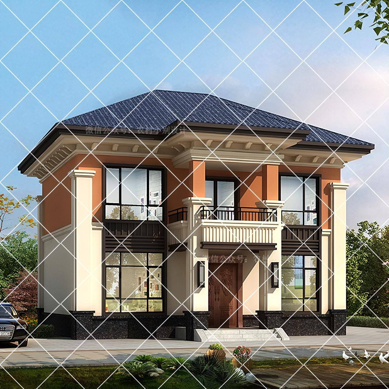 11米的二层农村自建房,经济美观,20万都能拿得下自建房_小别墅_宅基地