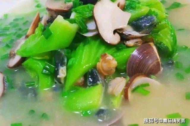 芥菜的钙含量是230毫克/100克,推荐食谱上汤浸三鲜.