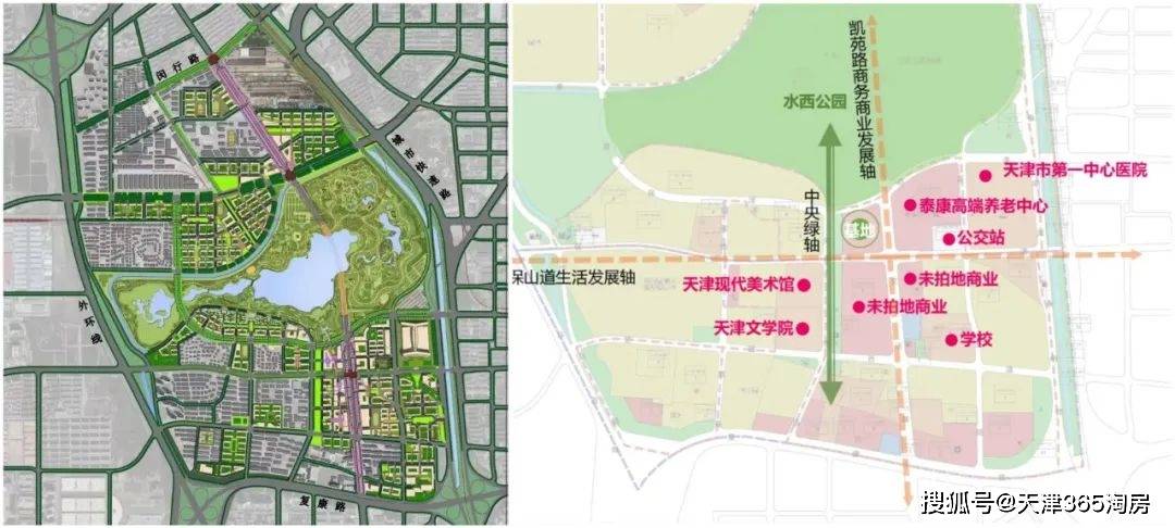 天津水西公园路线图图片