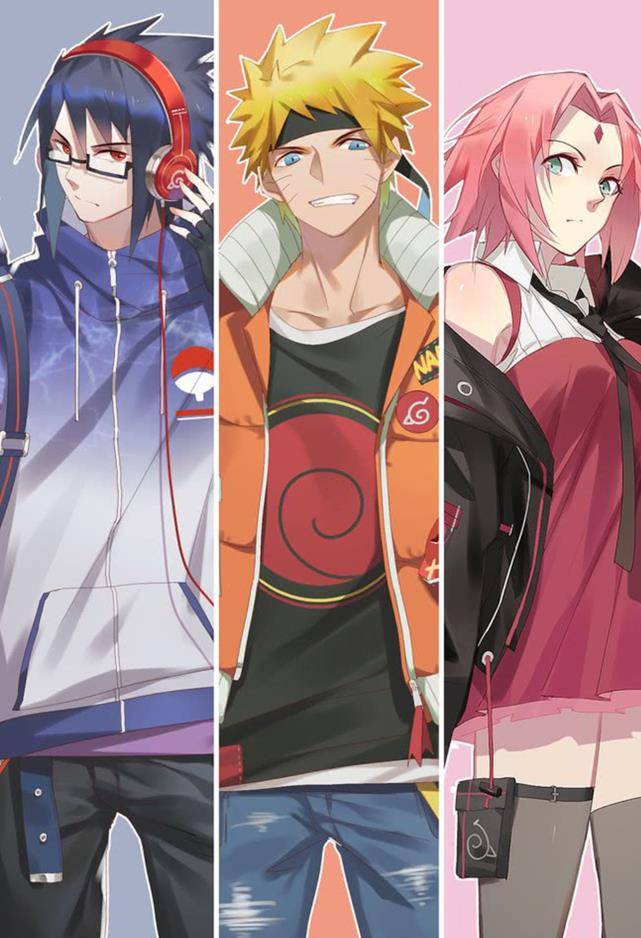 图片中的三人是木叶村第七班成员,三人的实力非常强大,联手的话能在忍